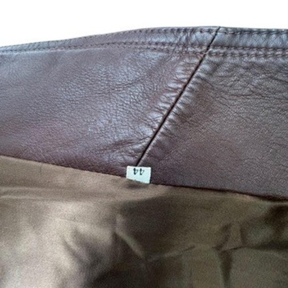 Stanley Blacker Leather‎ Coat 44 Mens Vintage Brown Trench Belted Long Jacket - Picture 9 of 16